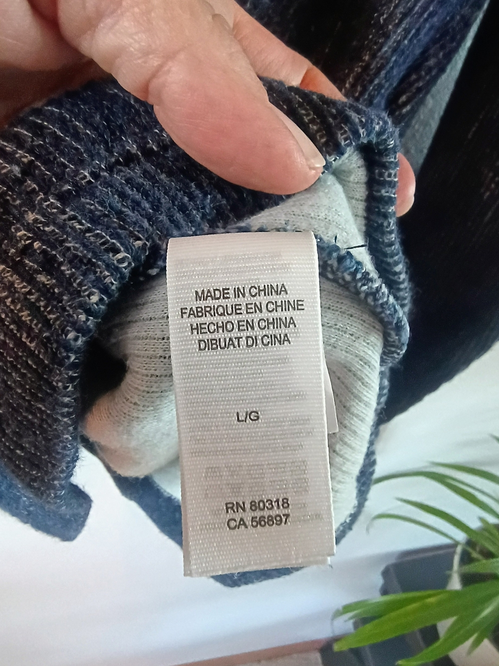 Lucky Brand True Indigo 100% Cotton Long Sleeve Polo Shirt Blue Men's Large - Picture 4 of 8